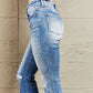 BAYEAS Izzie Mid Rise Bootcut Jeans - Blue Verve Boutique
