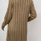 Cable-Knit Button Down Cardigan with Pockets - Blue Verve Boutique
