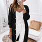 V-Neck Long Sleeve Cardigan - Blue Verve Boutique